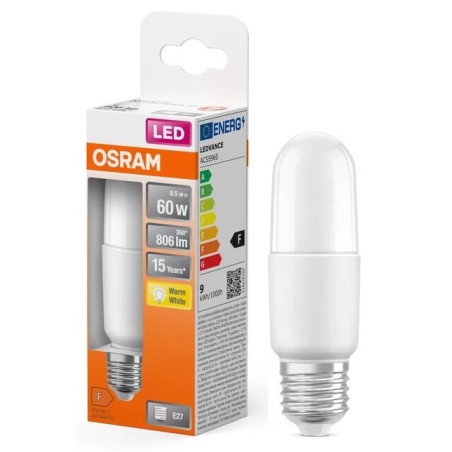428447 LAMPARA TUBULAR STICK LED E27 8W 2700K STAR OSRAM