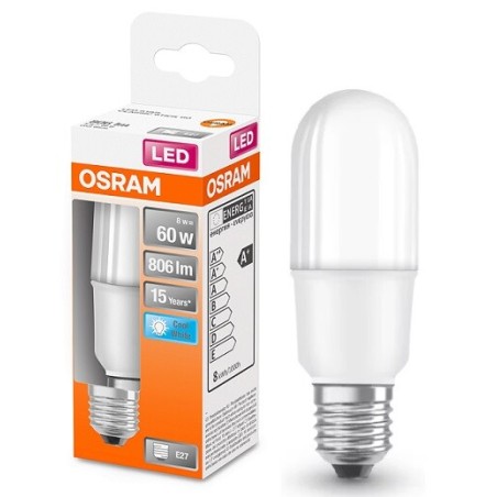 428508 LAMPARA TUBULAR STICK LED E27 8W 4000K STAR OSRAM