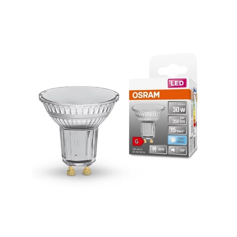 303287 LAMPARA PAR16 LED GU10 4,3W 4000K 120° STAR OSRAM