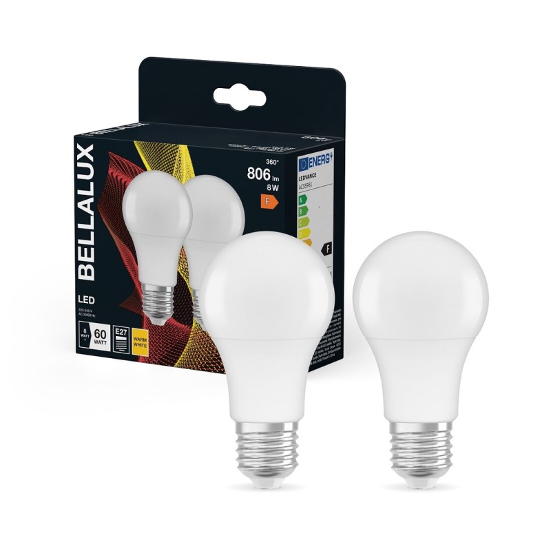 157026 2u LAMPARA STANDARD LED E27 8,5W 2700K BELLALUX 157026 2u LAMPARA STANDARD LED E27 8,5W 2700K BELLALUX