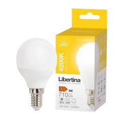 600005002 LAMPARA ESFERICA LED E14 8W 4200K LIBERTINA
