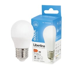 600005006 LAMPARA ESFERICA LED E27 8W 6000K LIBERTINA