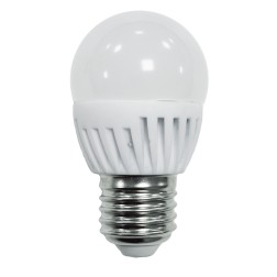 120645 BOMBILLA ESFERICA CERAMICA E27 G45 9W 1000lm 6000K B&B