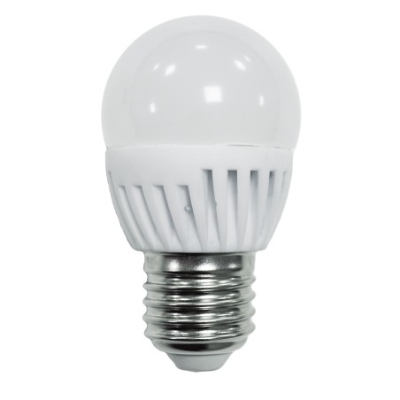 120645 BOMBILLA ESFERICA CERAMICA E27 G45 9W 1000lm 6000K B&B