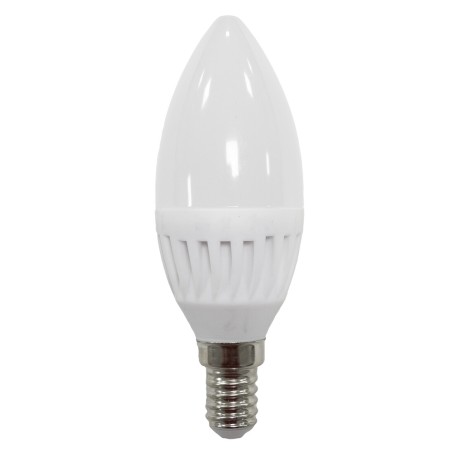 120647 BOMBILLA VELA CERAMICA E14 C37 9W 1000lm 4000K B&B