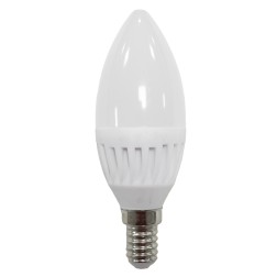 120648 BOMBILLA VELA CERAMICA E14 C37 9W 1000lm 6000K B&B