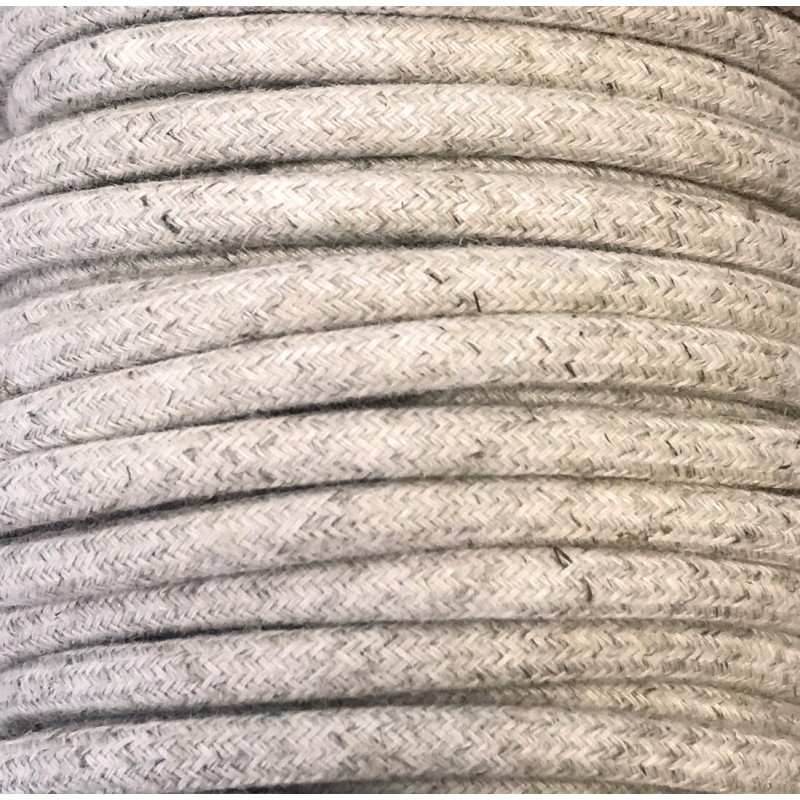 25 METROS CABLE DECORATIVO TELA LINO 2X0-75mm