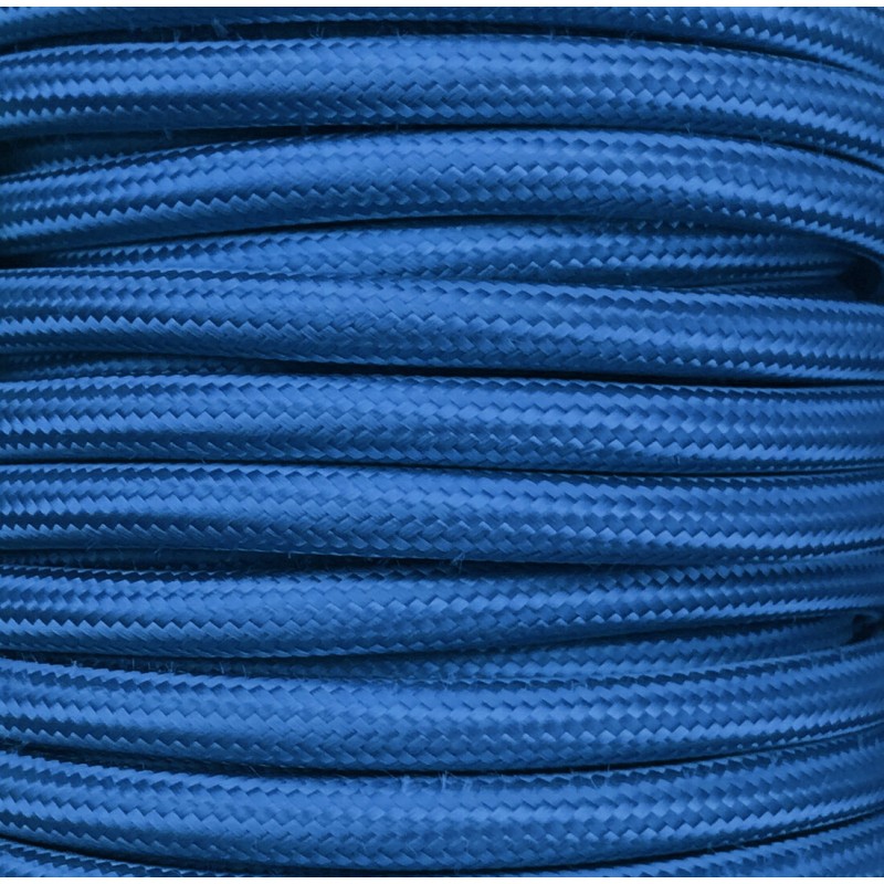 CIR62CM16 5m CABLE TEXTIL LISO AZUL KLEIN MATE