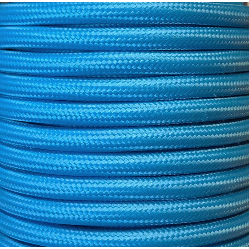 CIR62CM15 5 MTS CABLE TEXTIL LISO AZUL CELESTE MAE