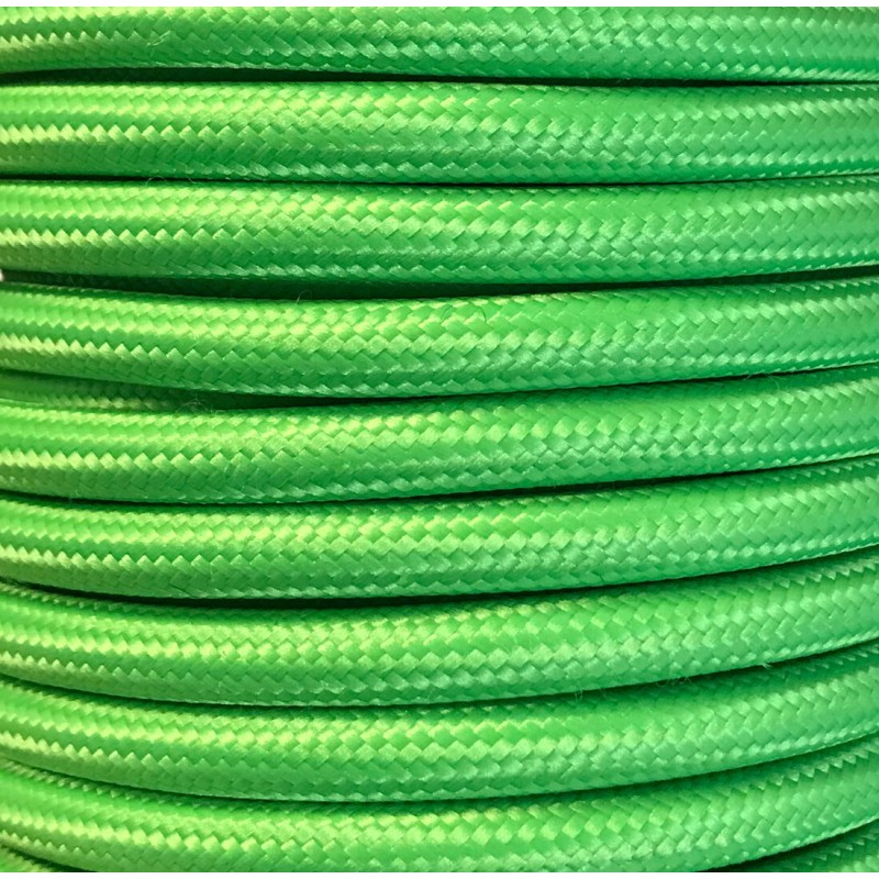 CIR62CM31 25 MTS CABLE TEXTIL LISO VERDE CLARO MAT CIR62CM31 25 MTS CABLE TEXTIL LISO VERDE CLARO MAT