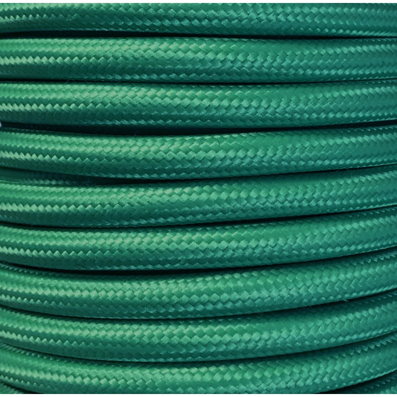 CIR62CM32 25 MTS CABLE TEXTIL LISO VERDE MATE CIR62CM32 25 MTS CABLE TEXTIL LISO VERDE MATE