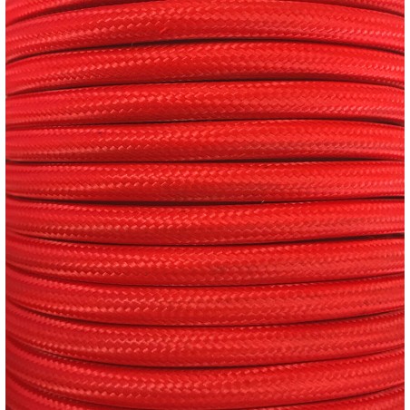 CIR62CM24 15 MTS CABLE TEXTIL LISO ROJO MATE