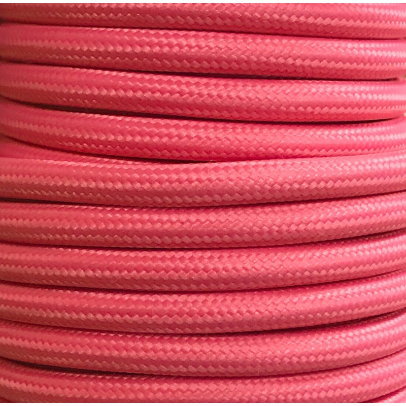 CIR62CM36 15 MTS CABLE TEXTIL LISO ROSA MATE
