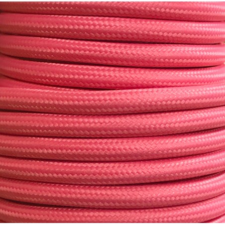 CIR62CM36 15 MTS CABLE TEXTIL LISO ROSA MATE