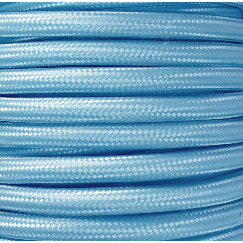 CIR62CM29 15 MTS CABLE TEXTIL LISO AZUL MATE