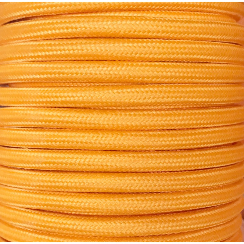 CIR62CM33 5 MTS CABLE TEXTIL LISO NARANJA CLARO MT