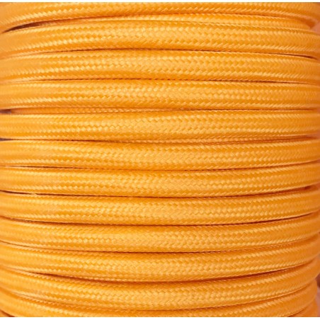 CIR62CM33 5 MTS CABLE TEXTIL LISO NARANJA CLARO MT