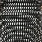 CIR62CM13-01 25 MTS CABLE TEXTIL DUERO NEGRO-BLANC