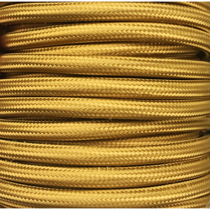 CIR62CTS17 5m CABLE TEXTIL LISO DORADO BRILLO CIR62CTS17 5m CABLE TEXTIL LISO DORADO BRILLO