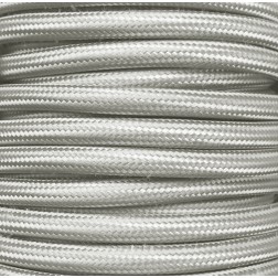 CIR62CTS53 5m CABLE TEXTIL LISO PLATA BRILLO