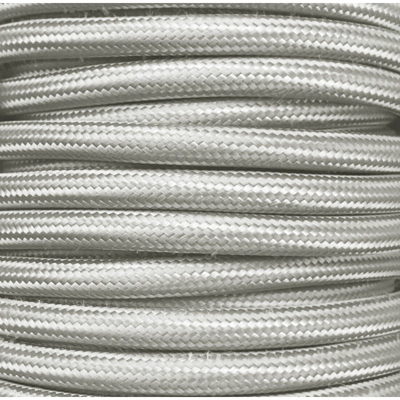 CIR62CTS53 5m CABLE TEXTIL LISO PLATA BRILLO