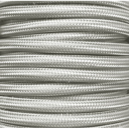 CIR62CTS53 5m CABLE TEXTIL LISO PLATA BRILLO