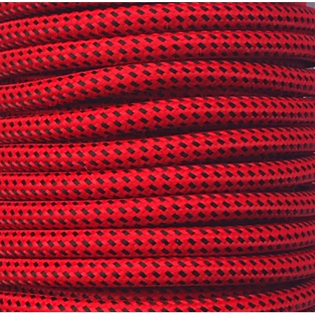 CIR62CTS25-56 25 MTS CABLE TEXTIL DUERO ROJO-NEGRO