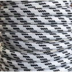 CIR62CM01-13 25 MTS CABLE TEXTIL FENIX NEGRO-BLANC