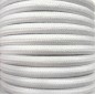 CIR62AL01 5m CABLE TEXTIL BLANCO ALGODON LISO