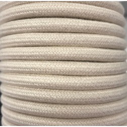 CIR62AL02 5m CABLE TEXTIL BEIGE ALGODON LISO