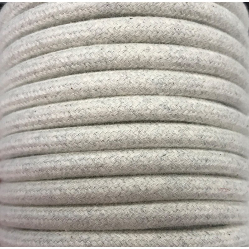 CIR62BA10 5m CABLE TEXTIL LINO ALGODON LISO