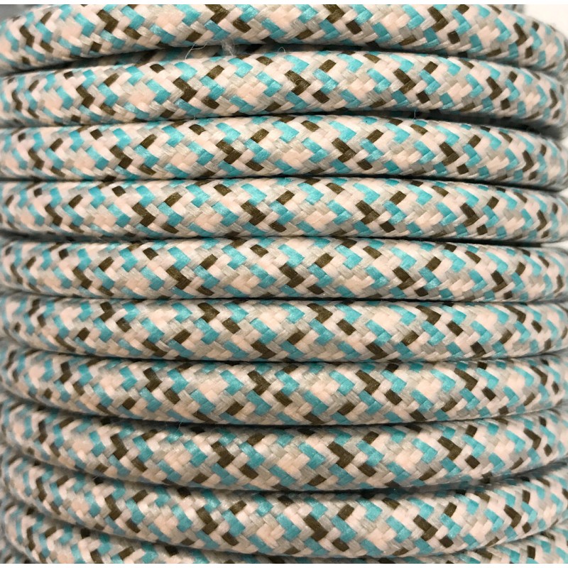 CIR62PI060 15m CABLE TEXTIL AZUL NORDICO PIXEL MAT