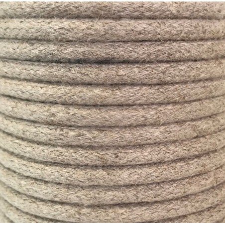 CIR62CF01 25m CABLE TEXTIL SOGA CAÑAMO BEIGE