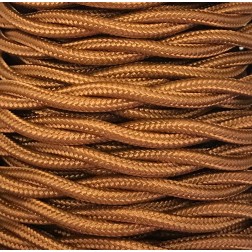 CABEXT2R06 5m CABLE TEXTIL TRENZADO ORO VIEJO