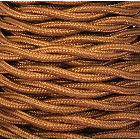 CABEXT2R06 5m CABLE TEXTIL TRENZADO ORO VIEJO