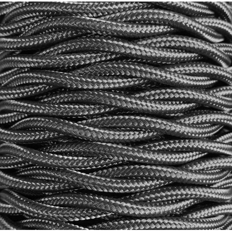 CABEXT2R14 5m CABLE TEXTIL TRENZADO GRAFITO