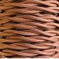 CABEXT2P11 5m CABLE TEXTIL TRENZADO MARRON CABEXT2P11 5m CABLE TEXTIL TRENZADO MARRON