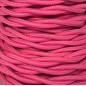 CABEXT2P08 15m CABLE TEXTIL TRENZADO ROSA