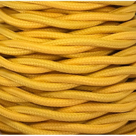 CABEXT2P12 5m CABLE TEXTIL TRENZADO AMARILLO