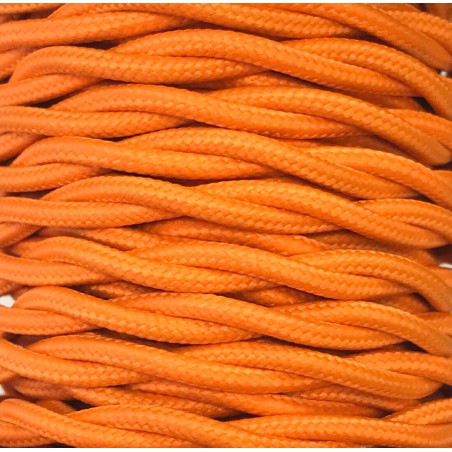 CABEXT2P14 5m CABLE TEXTIL TRENZADO NARANJA