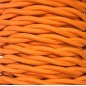 CABEXT2P14 5m CABLE TEXTIL TRENZADO NARANJA