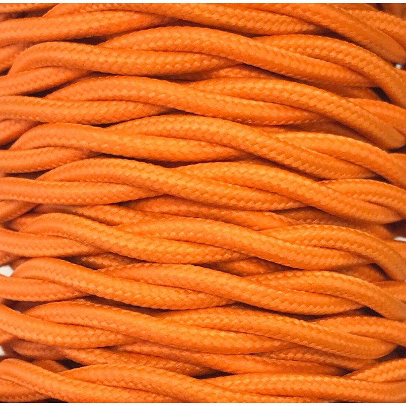 CABEXT2P14 15m CABLE TEXTIL TRENZADO NARANJA