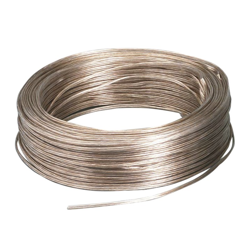 0900008-T 100m CABLE PARALELO AUDIO 2x0,75 TRANSPARENTE