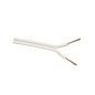100m CARRETE CABLE PARALELO AUDIO 2x0,75mm BLANCO