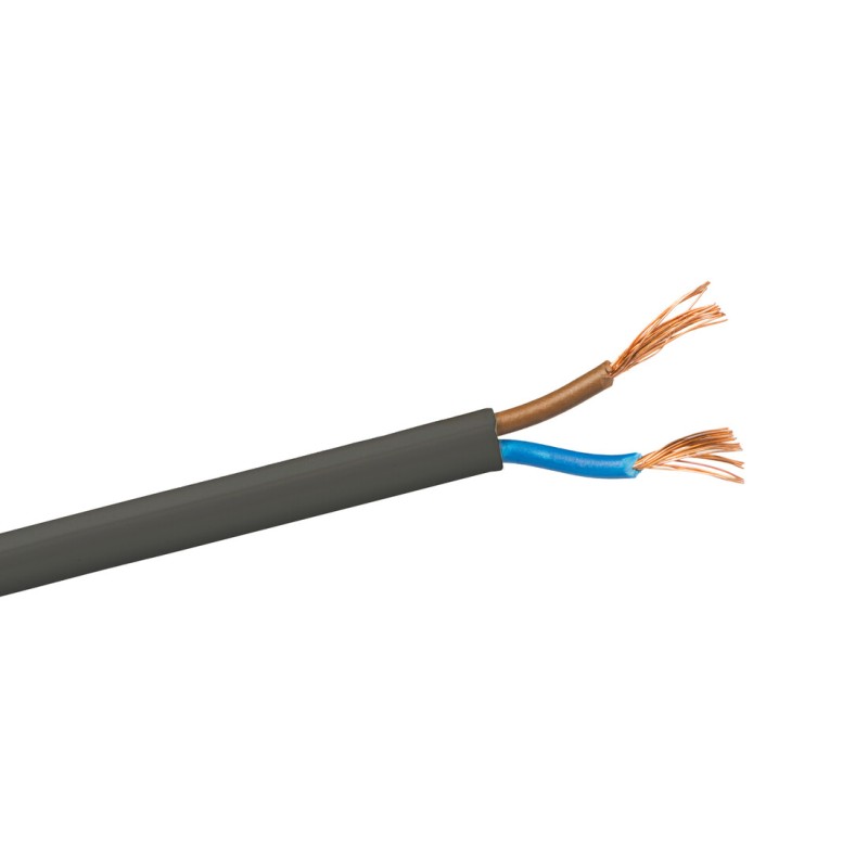 100m CABLE MANGUERA PLANA 2x0,75 NEGRO