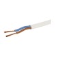 400m CARRETE DE MANGUERA PLANA BLANCO 2x0,75mm