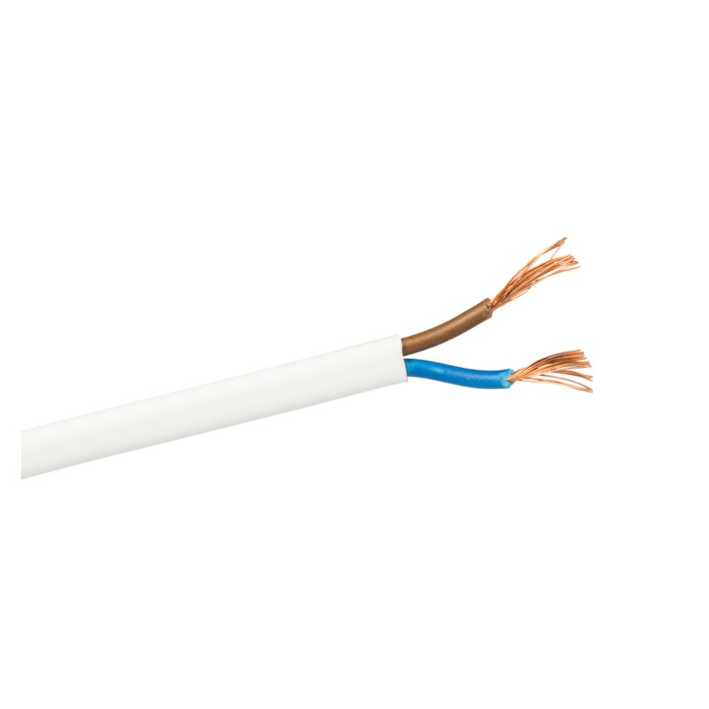 100m CABLE MANGUERA PLANA 3x1,5 BLANCO