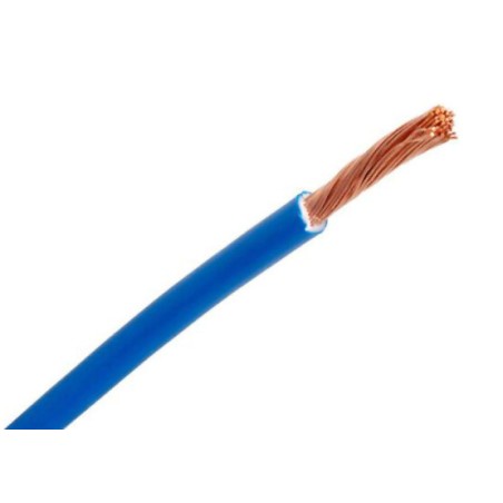 ROLLO 100m HILO DE LINEA FLEXIBLE AZUL 4mm²