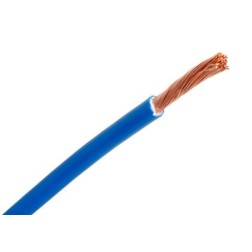 ROLLO 100m HILO DE LINEA FLEXIBLE AZUL 6mm²