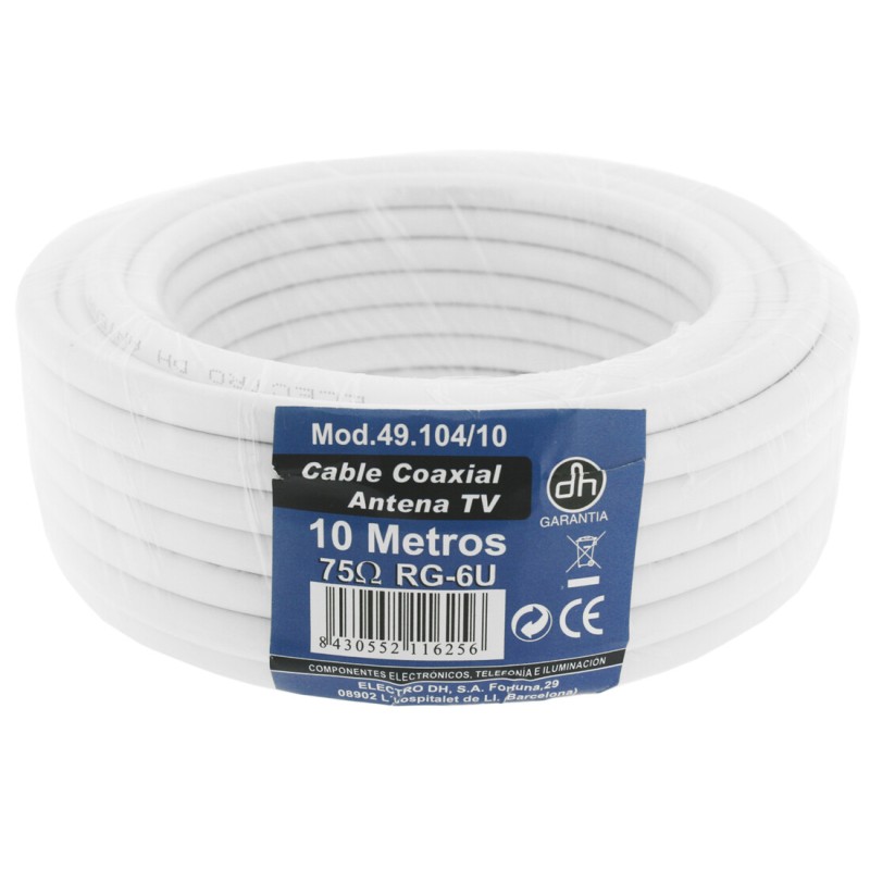 49-104-10 10m ROLLO CABLE COAXIAL TV DH
